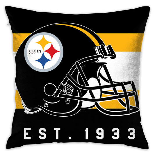 Personalized Football Pittsburgh Steelers Design Pillowcase Decorative Throw Pillow Cover