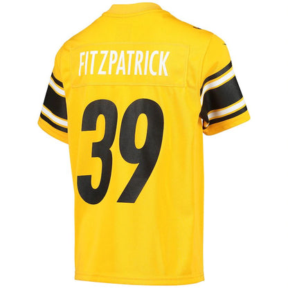 P.Steelers #39 Minkah Fitzpatrick Gold Inverted Team Game Jersey Stitched American Football Jerseys