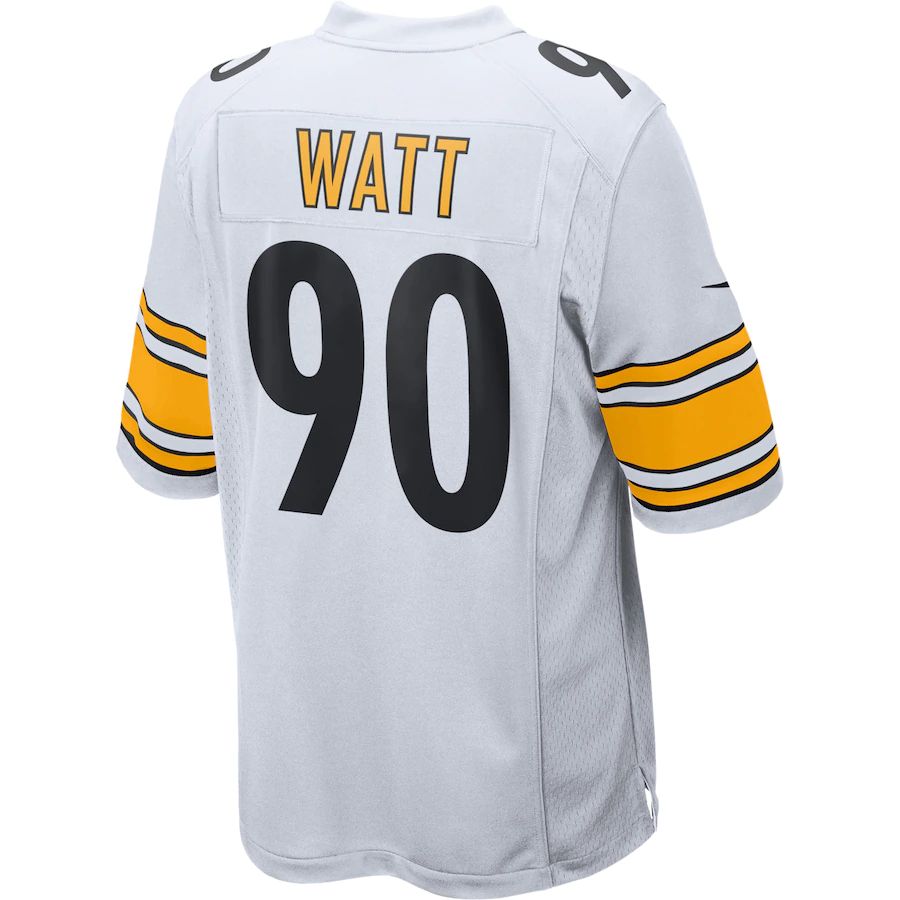 P.Steelers #90 T.J. Watt  White Game Jersey Stitched American Football Jerseys