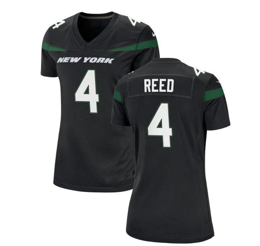 NY.Jets #4 DJ Reed Black  Game Jersey Stitched American Football Jerseys