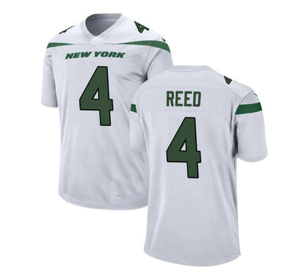 NY.Jets #4 DJ Reed WHITE Game Jersey Stitched American Football Jerseys