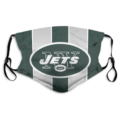 Custom Football Personalized NY.Jet 01-Green Dust Face Mask With Filters PM 2.5