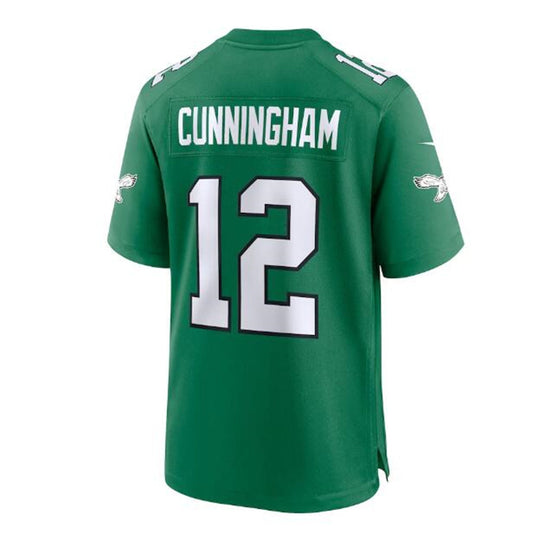 P.Eagles #12 Randall Cunningham Alternate Retired Player Game Jersey - Kelly Green Stitched American Football Jerseys