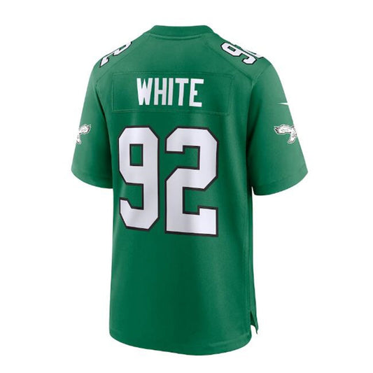 P.Eagles #92 Reggie White Alternate Game Jersey - Kelly Green Stitched American Football Jerseys