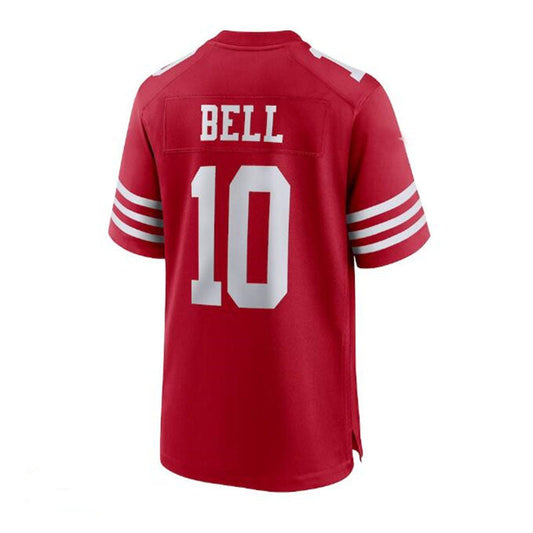 SF.49ers #10 Ronnie Bell Team Game Jersey - Scarlet Stitched American Football Jerseys