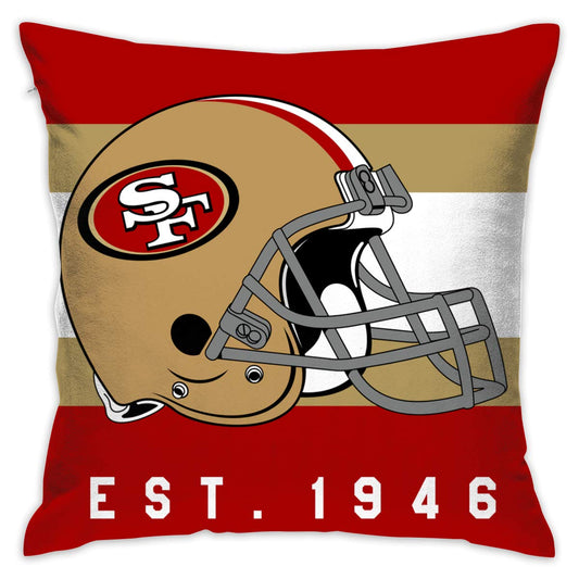 Personalized Football San Francisco 49ers Design Pillowcase Decorative Throw Pillow Cover