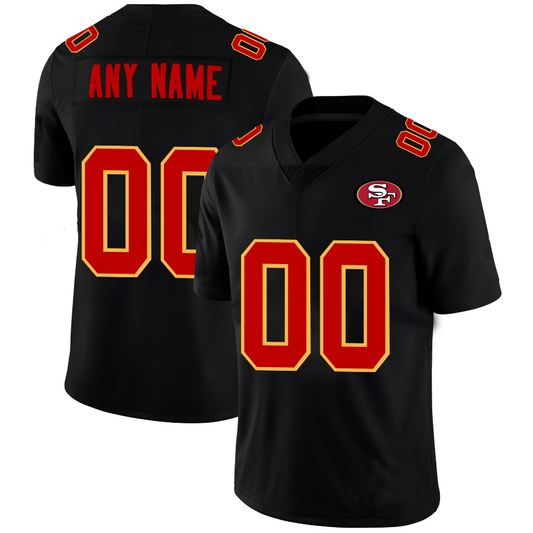 Custom Football Jerseys San Francisco 49ers Black American Stitched Name And Number Size S to 6XL Christmas Birthday Gift
