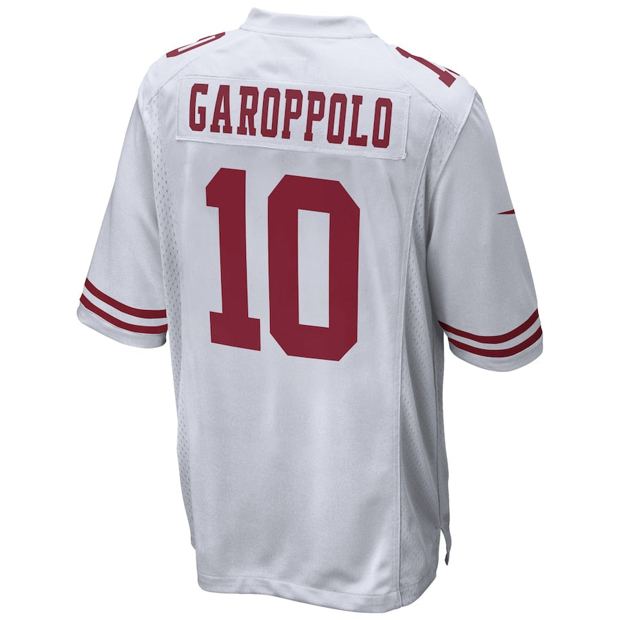 SF.49ers #10 Jimmy Garoppolo White Game Jersey Stitched American Football Jerseys