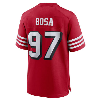 SF.49ers #97 Nick Bosa Scarlet Alternate Game Player Jersey Stitched American Football Jerseys