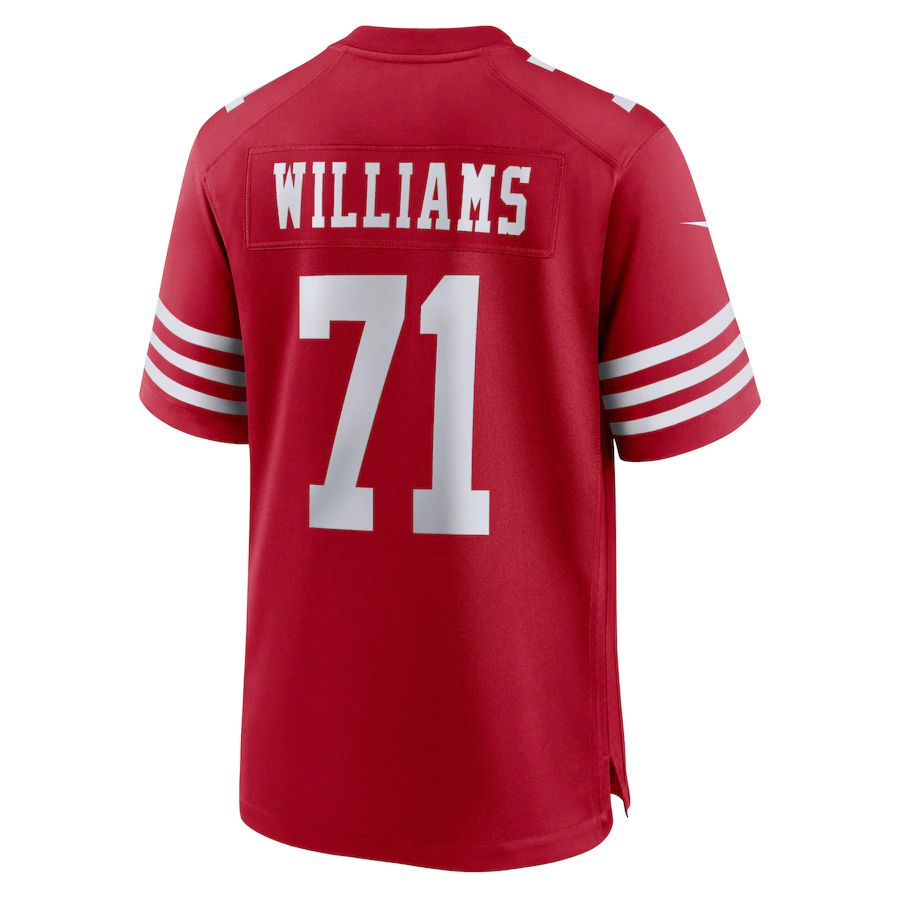 SF.49ers #71 Trent Williams Scarlet Player Game Jersey Stitched American Football Jerseys