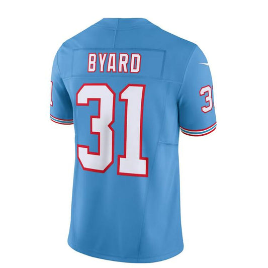 T.Titans #31 Kevin Byard Light Blue Oilers Throwback Vapor F.U.S.E. Limited Jersey Stitched American Football Jerseys