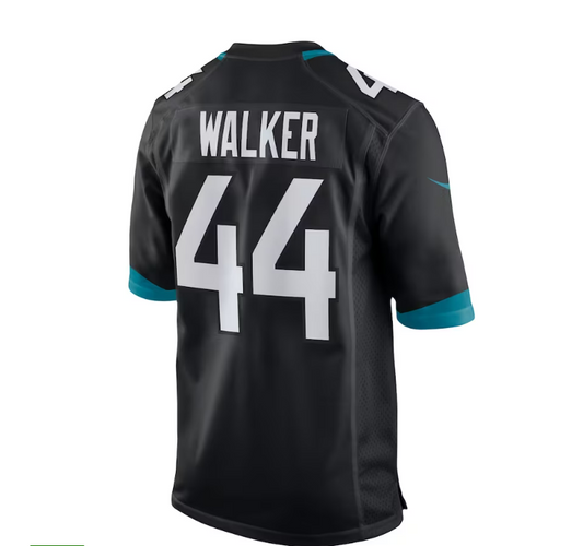 J.Jaguars #44 Travon Walker Player Game Jersey Black Stitched American Football Jerseys