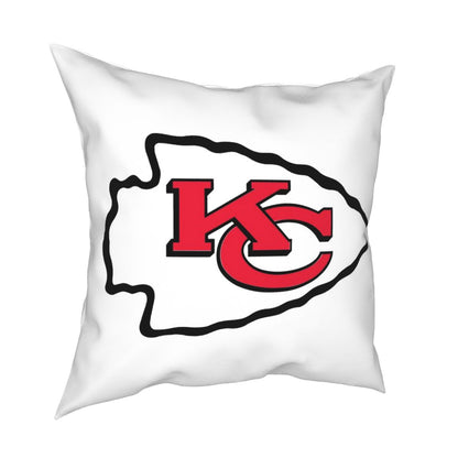 Custom Decorative Football Pillow Case Kansas City Chiefs White Pillowcase Personalized Throw Pillow Covers