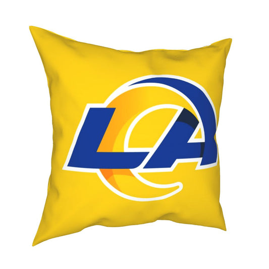 Custom Decorative Football Pillow Case 2020 New Los Angeles Rams Yellow Pillowcase Personalized Throw Pillow Covers