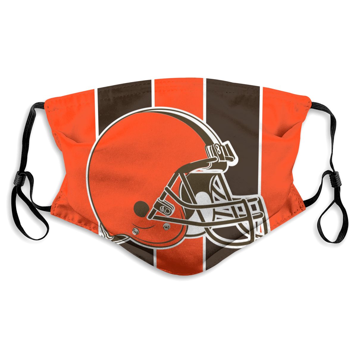 Custom Football Personalized C.Brown 01-Orange Dust Face Mask With Filters PM 2.5