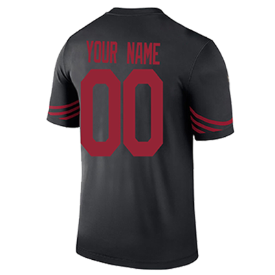 Custom Football San Francisco 49ers Black Stitched American Football Jersey