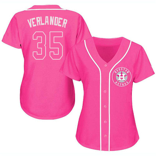 Baseball Jersey Houston Astros Justin Verlander Pink Fashion Stitched Jerseys