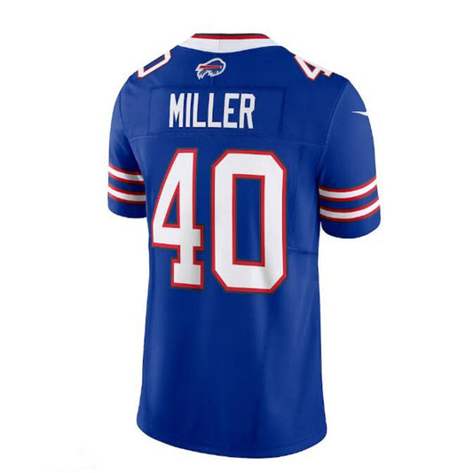 B.Bills #40 Von Miller Vapor F.U.S.E. Limited Jersey - Royal American Stitched Football Jerseys