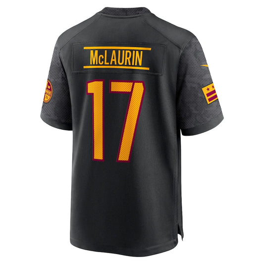 W.Commanders #17 Terry McLaurin Black Alternate Game Jersey Stitched American Football Jerseys