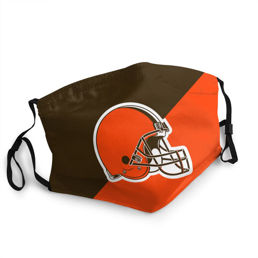 Custom Football Personalized Cleveland Browns Dust Face Mask With Filters PM 2.5