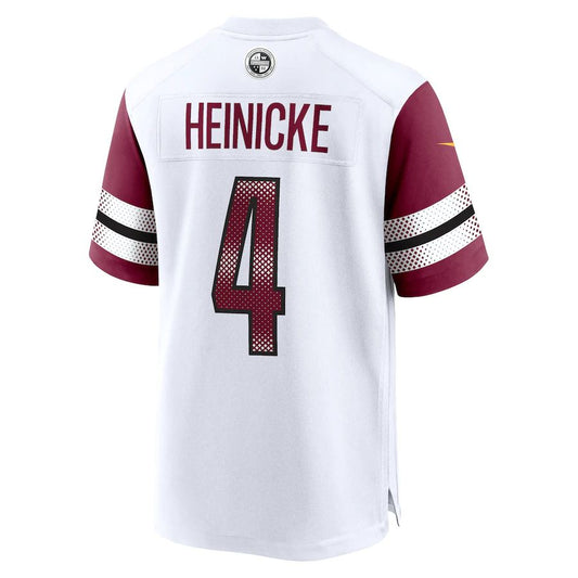 W.Commanders #4 Taylor Heinicke White Game Jersey Stitched American Football Jerseys