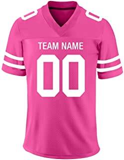 Custom Jersey Women's And Youth Girls Pink Jersey Stitched 32 Team Football Jerseys