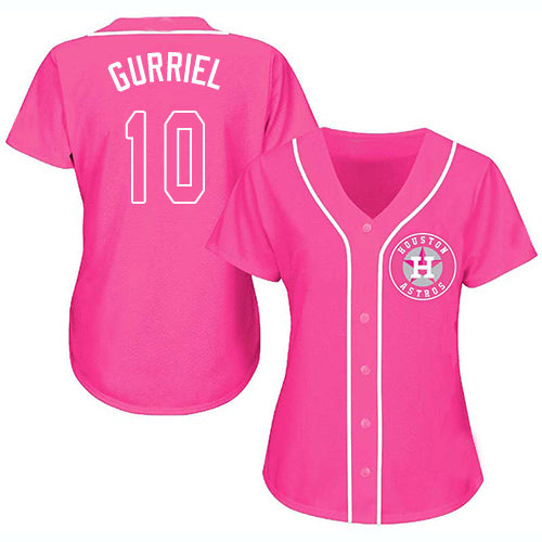 Baseball Jersey Houston Astros Yuli Gurriel Pink Fashion Stitched Jerseys