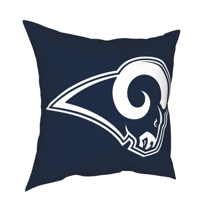 Custom Decorative Football Pillow Case Los Angeles Rams Navy Pillowcase Personalized Throw Pillow Covers