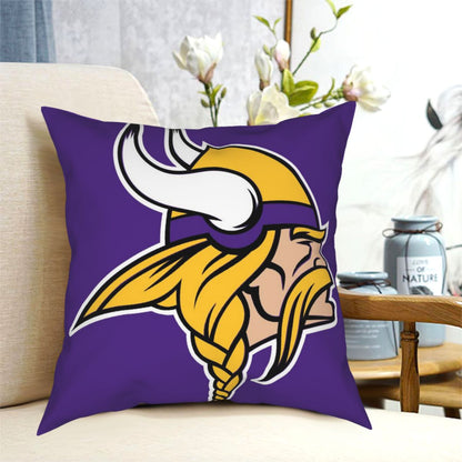 Custom Decorative Football Pillow Case Minnesota Vikings Purple Pillowcase Personalized Throw Pillow Covers