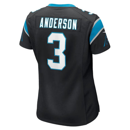 C.Panthers #3 Robbie Anderson Black Player Game Jersey Stitched American Football Jerseys