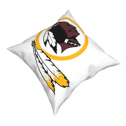 Custom Decorative Football Pillow Case Washington Redskins White Pillowcase Personalized Throw Pillow Covers