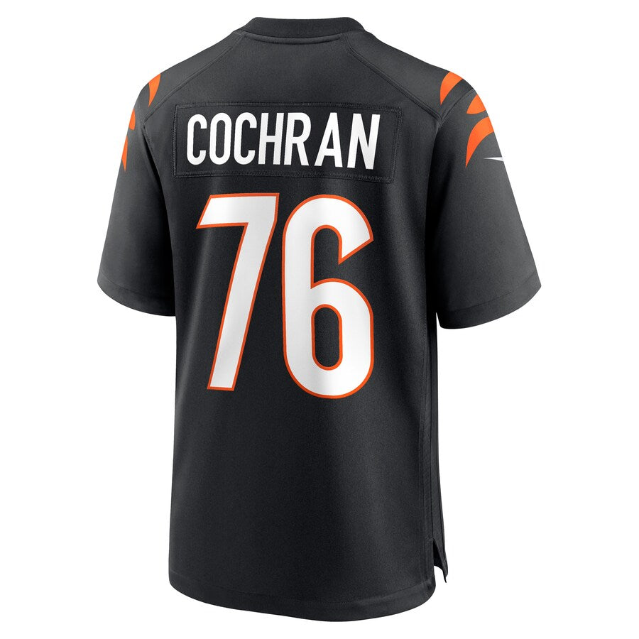 C.Bengals #76 Devin Cochran Black Game Player Jersey Stitched American Football Jerseys