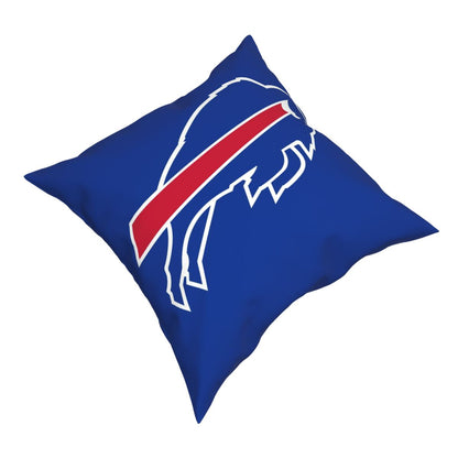 Custom Decorative Football Pillow Case Buffalo Bills Blue Pillowcase Personalized Throw Pillow Covers
