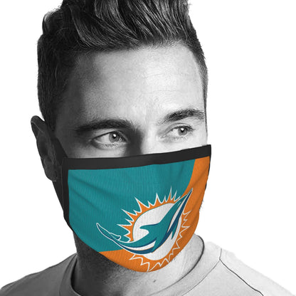 Custom Football Personalized Miami Dolphins Dust Face Mask With Filters PM 2.5