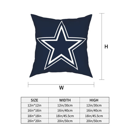 Custom Decorative Football Pillow Case Dallas Cowboys Navy Pillowcase Personalized Throw Pillow Covers