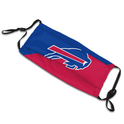 Custom Football Personalized Buffalo Bills Dust Face Mask With Filters PM 2.5