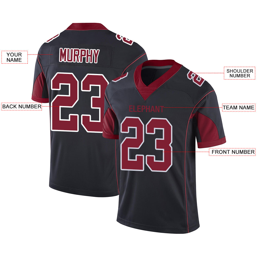 Custom Arizona Cardinals Stitched American Football Jerseys Personalize Birthday Gifts Black Jersey