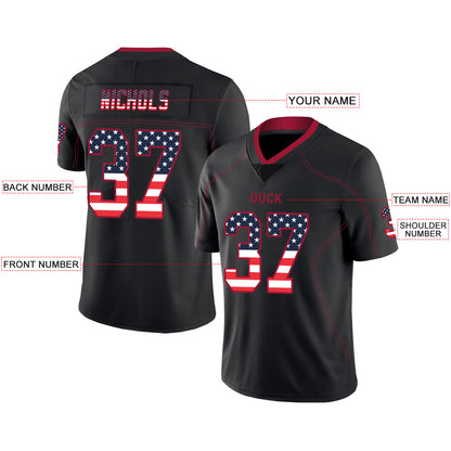 Custom Atlanta Falcons Stitched American Football Jerseys Personalize Birthday Gifts Black Jersey