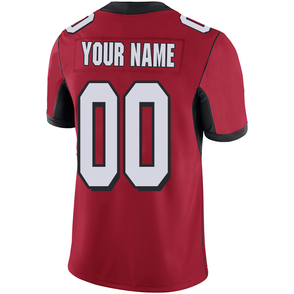 Custom Men's American Atlanta Falcons Red Vapor Limited Stitched Football Jersey