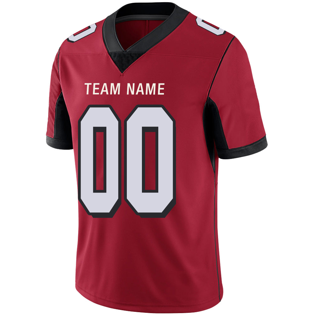 Custom Men's American Atlanta Falcons Red Vapor Limited Stitched Football Jersey