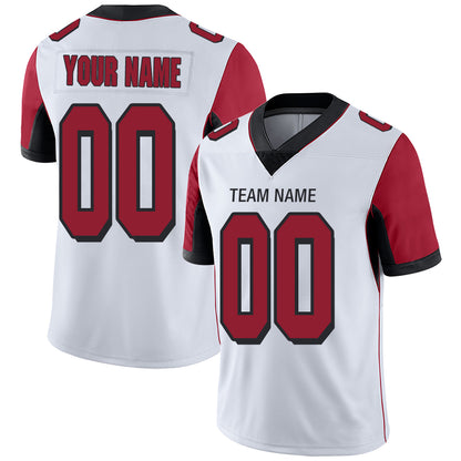 Custom Atlanta Falcons Stitched American Football Jerseys Personalize Birthday Gifts White Jersey