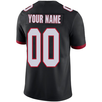 Custom Men's American Atlanta Falcons Black Vapor Limited Stitched Football Jersey