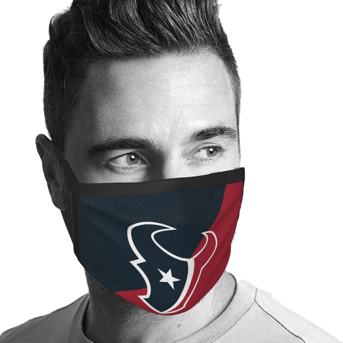 Custom Football Personalized Houston Texans Dust Face Mask With Filters PM 2.5