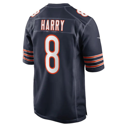 C.Bears #8 N'Keal Harry Navy Game Player Jersey Stitched American Football Jerseys