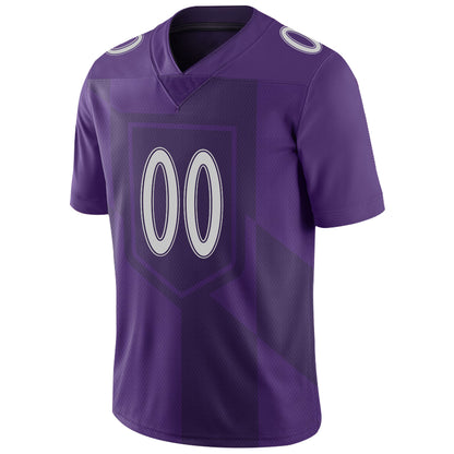 Custom Men's American Baltimore Ravens Purple City Vapor Limited Stitched Football Jersey