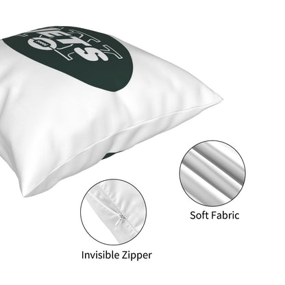 Custom Decorative Football Pillow Case New York Jets White Pillowcase Personalized Throw Pillow Covers