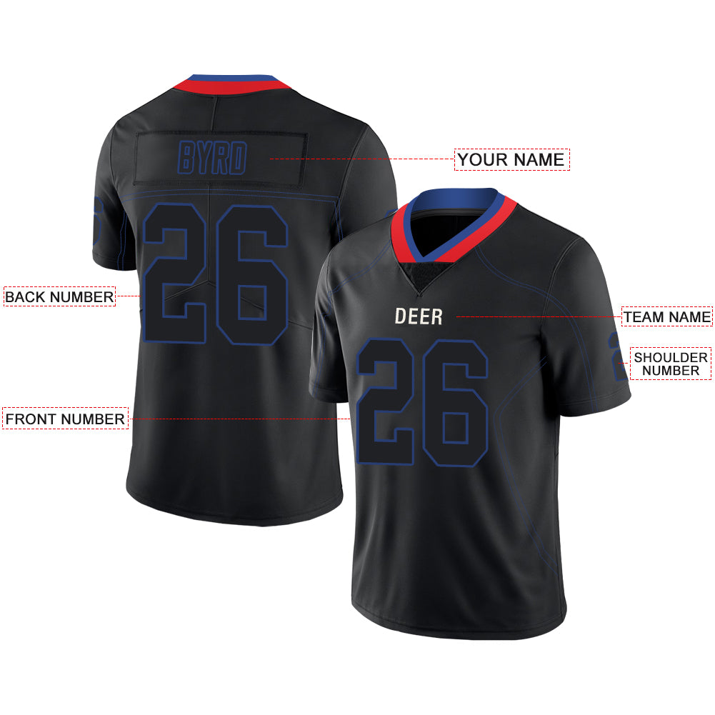 Custom Buffalo Bills Stitched American Football Jerseys Personalize Birthday Gifts Black Jersey