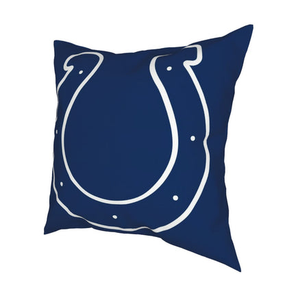 Custom Decorative Football Pillow Case Indianapolis Colts Blue Pillowcase Personalized Throw Pillow Covers