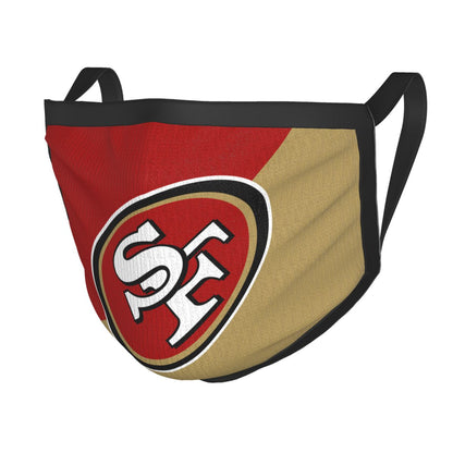 Custom Football Personalized San Francisco 49ers Dust Face Mask With Filters PM 2.5