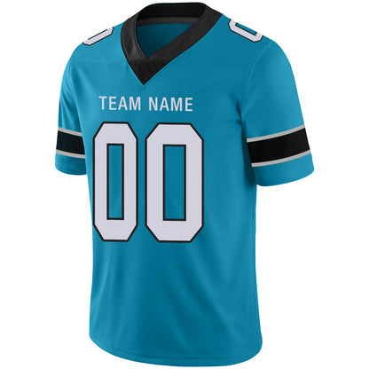 Custom Carolina Panthers Stitched American Football Jerseys Personalize Birthday Gifts Blue Jersey